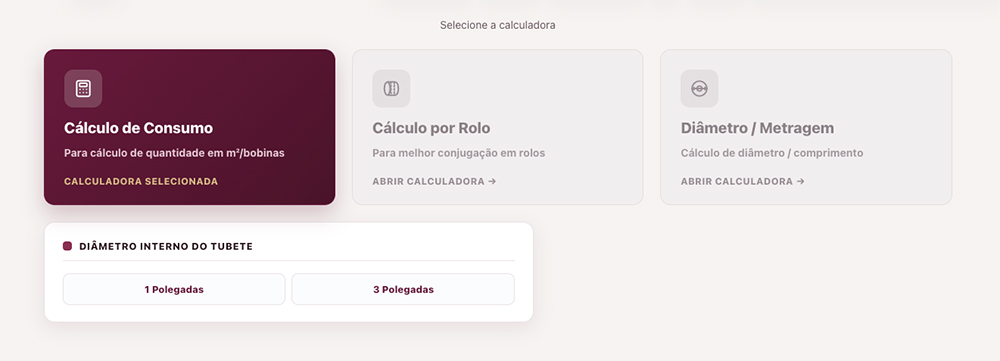 Novas Calculadoras de Consumo da Crown do Brasil